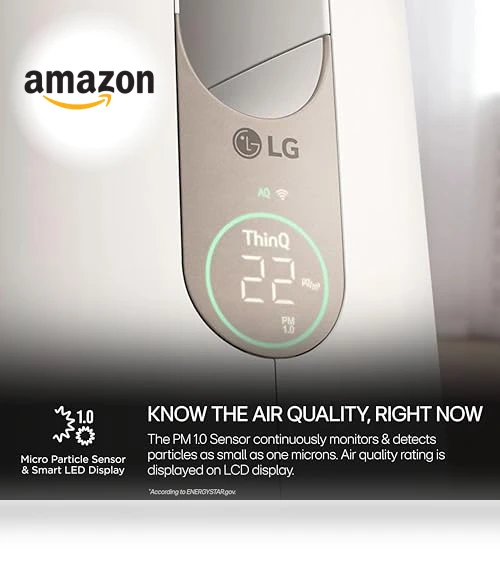 AeroTower Air Purifier Fan — Electrostatic Air Purifiers, LG