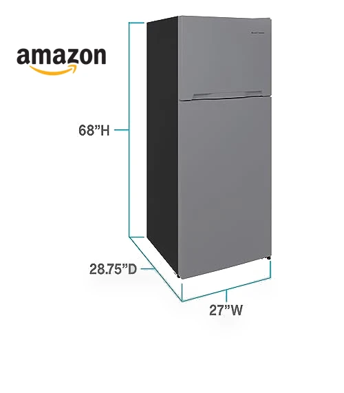 Apartment Refrigerator Freestanding Dual Door Design Fridge with Top Freezer — Mini Fridges, West Bend