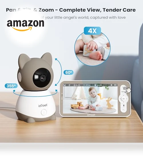 Baby Monitor with 2K Camera and Audio — Baby Monitors, iegeek