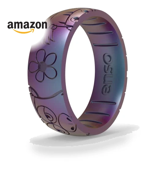 Classic Etched Silicone Rings — Smart Rings, Enso Rings