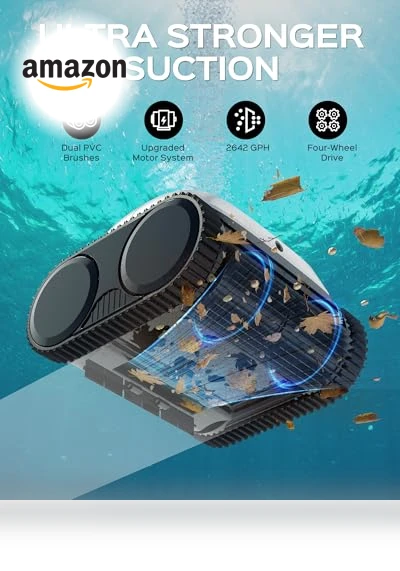 Cordless Robotic Pool Cleaner — Automated Pool Maintenance, WYBOT