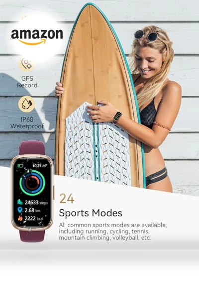 Fitness Tracker Watch — Smartwatches, RUXINGX