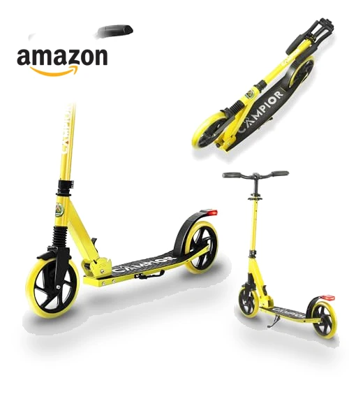 Foldable Kick Scooter with Adjustable Handlebar — Push Scooters, Campior