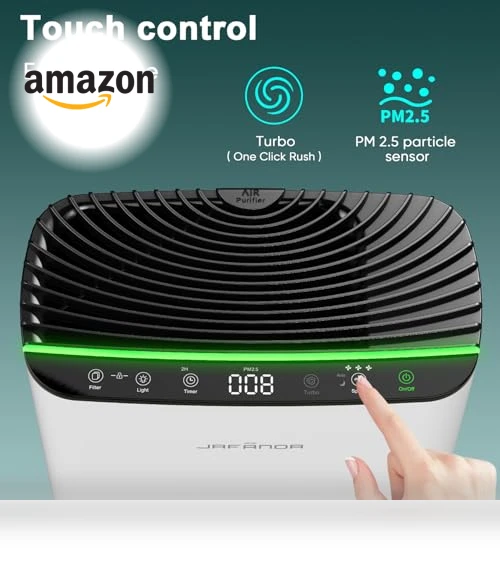 HEPA Air Purifier for Bedroom — Activated Carbon Air Purifiers, Jafända