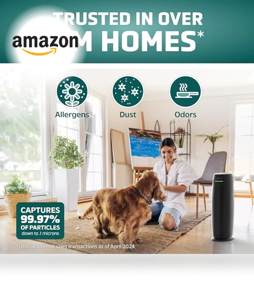 HEPA Air Purifier for Home — Activated Carbon Air Purifiers, GermGuardian
