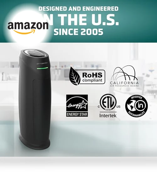 HEPA Air Purifier for Home — Activated Carbon Air Purifiers, GermGuardian
