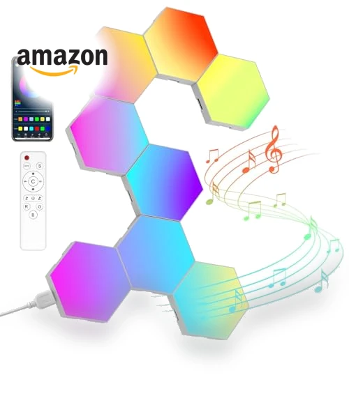 Hexagon LED Lights Wall Panels — Wall Lighting, NIUCOO