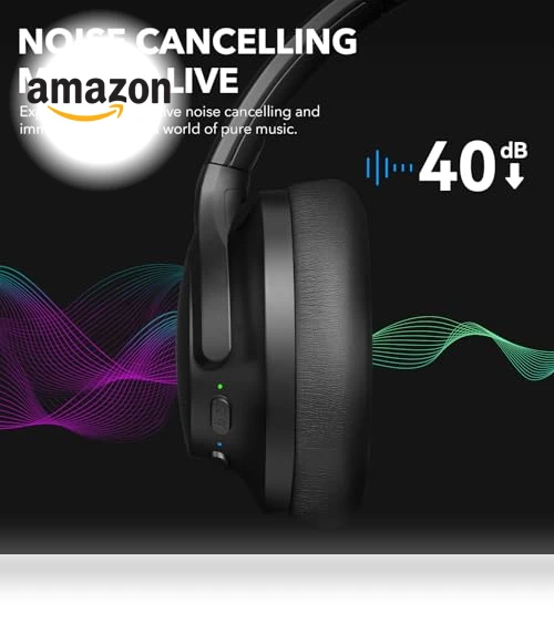 Hybrid Active Noise Cancelling Headphones — Over-Ear Headphones, 1Mii