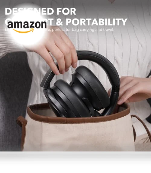 Hybrid Active Noise Cancelling Headphones — Over-Ear Headphones, 1Mii