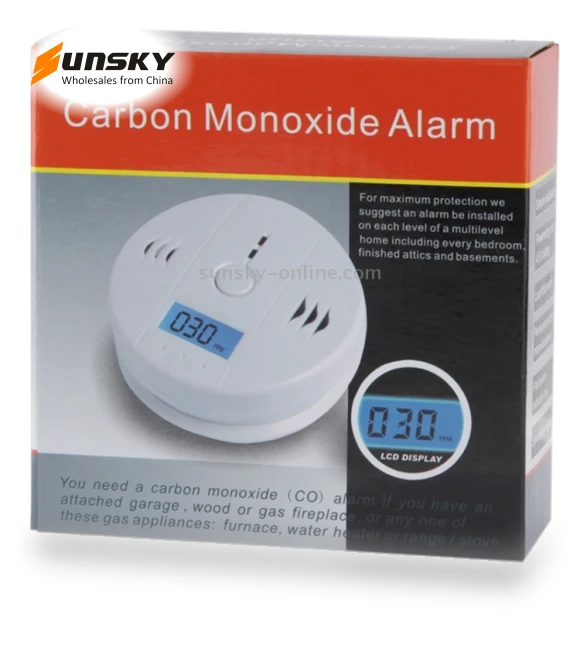 Carbon Monoxide Detector Sensor Unit with LCD — Carbon Monoxide Detectors