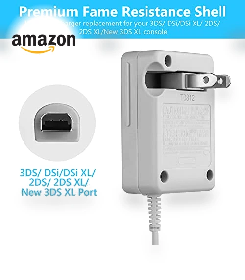 Power Adapter Replacement for Nintendo 3DS/DSi/2DS — Accessories, Trenro