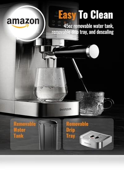 Professional Espresso Machine with Milk Frother — Milk Frothers, SHARDOR