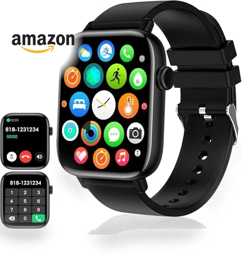 Smart Fitness Tracker Watch with Bluetooth Call — Smartwatches, PJYUBVOR