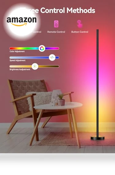 Smart RGBICW LED Corner Floor Lamp — LED, OIYN