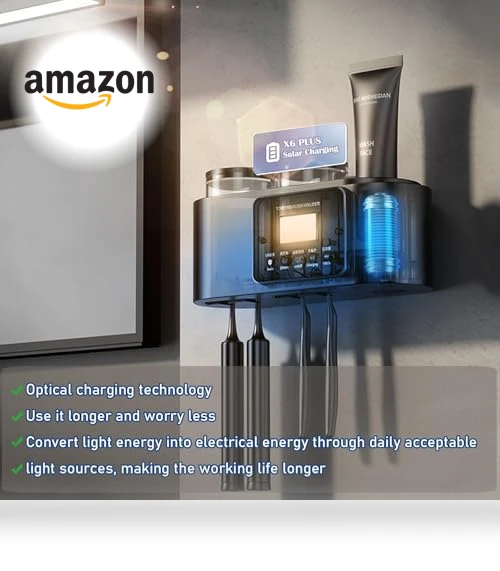 Smart Toothbrush Holder with Drying & Cleaning — Brushes & Holders, WREWING