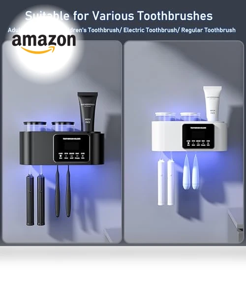 Smart Toothbrush Holder with Drying & Cleaning — Brushes & Holders, WREWING