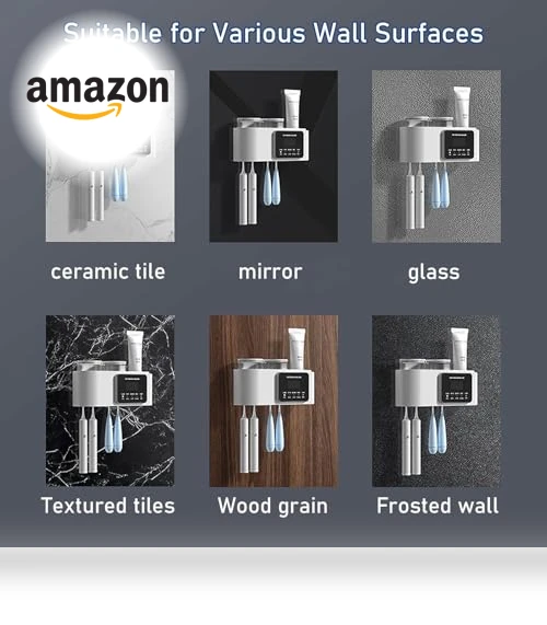 Smart Toothbrush Holder with Drying & Cleaning — Brushes & Holders, WREWING