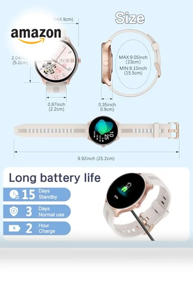 Smart Watch with Answer/Make Calls — Smartwatches, HUAKUA