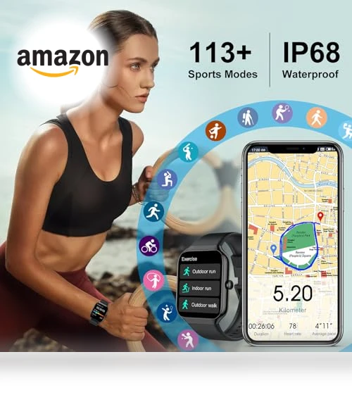 Smart Watch with Heart Rate Monitor — Smartwatches, Jugeman