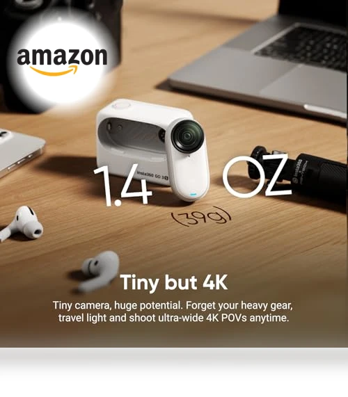 Tiny Portable Vlogging Camera — Camcorder, Insta360