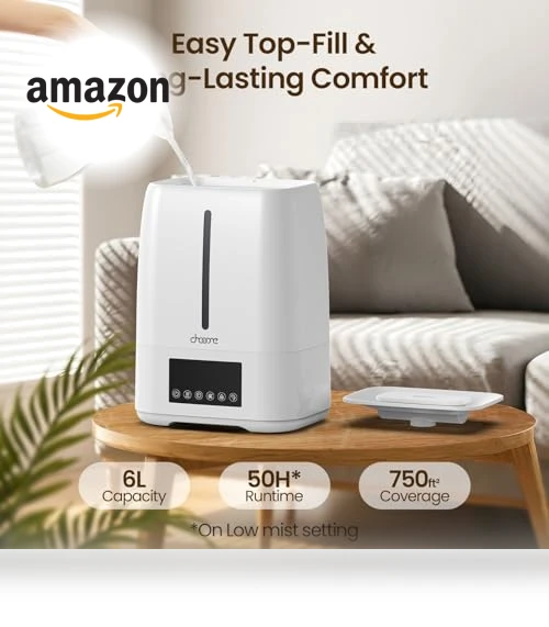 Top Fill Ultrasonic Humidifier — Air Moisturizers, chooone