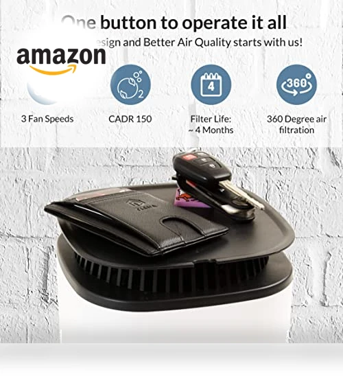 Tray-top Countertop Air Purifier — Activated Carbon Air Purifiers, Purafide