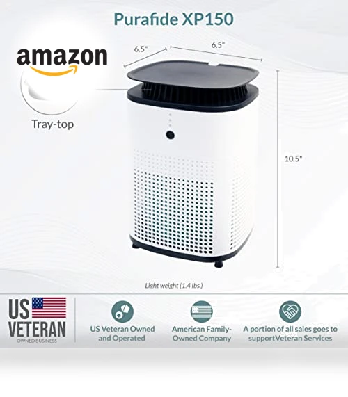 Tray-top Countertop Air Purifier — Activated Carbon Air Purifiers, Purafide