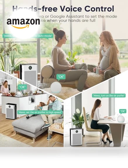 True HEPA Air Purifier with Smart WiFi Control — Activated Carbon Air Purifiers, FRESHDEW
