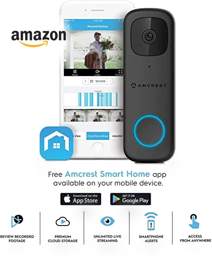 Video Doorbell Camera Pro — Smart Home Security, Amcrest