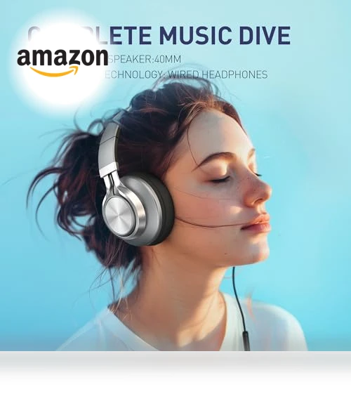 Wired Headphones with Microphone — In-Ear Headphones, AILIHEN