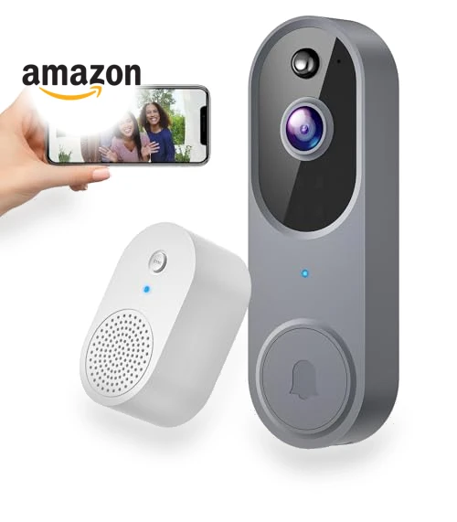 Wireless 1080p Video Doorbell Camera — Smart Home Security, SUNNYJANE