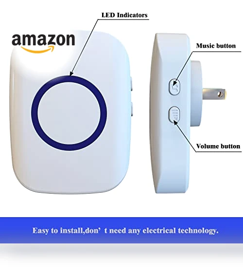 Wireless Doorbell with 1,000ft Range and 52 Chimes — Kits, MEISENKAI