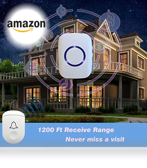 Wireless Doorbell with 1,000ft Range and 52 Chimes — Kits, MEISENKAI