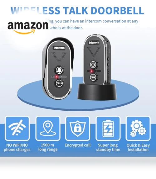 Wireless Intercom Doorbell — Smart Home Security, PANDAAR