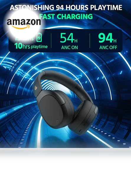 Wireless Over Ear Headphones with Active Noise Cancelling — Over-Ear Headphones, EDIFIER
