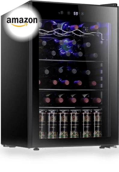 36 Bottle Wine Cooler Cabinet Beverage Refrigerator — Drink Coolers, Antarctic Star