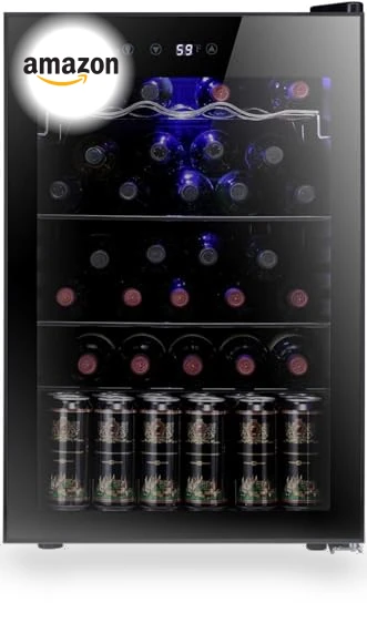 36 Bottle Wine Cooler Cabinet Beverage Refrigerator — Drink Coolers, Antarctic Star