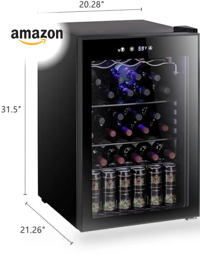 36 Bottle Wine Cooler Cabinet Beverage Refrigerator — Drink Coolers, Antarctic Star