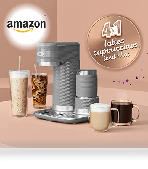 4-in-1 Single-Serve Latte Lux Coffee Maker — Coffee & Espresso Combos, Mr. Coffee
