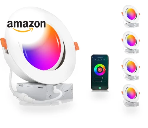 6 inch Gimbal Smart WiFi LED Recessed Lights — LED, CLOUDY BAY