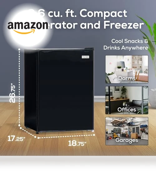 Compact Refrigerator with Freezer — Mini Fridges, Igloo
