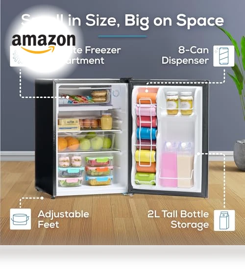 Compact Refrigerator with Freezer — Mini Fridges, Igloo