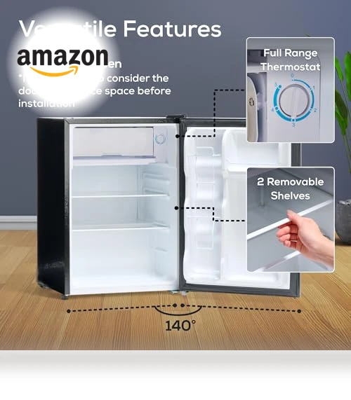 Compact Refrigerator with Freezer — Mini Fridges, Igloo