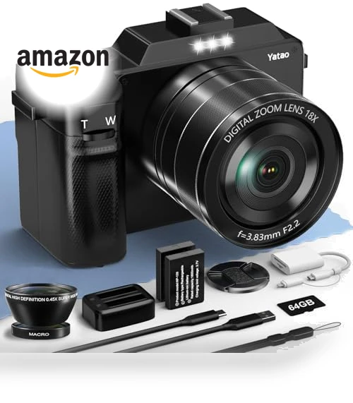Digital Camera with WiFi, 4K 5K 64MP Photography Camera Kit — Camera & Photo, Yatao