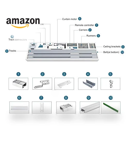 DIY WiFi Smart Automatic Curtain Motor Track System — Curtains, Olide