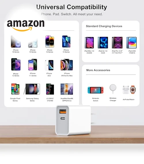 Dual Port USB C Wall Charger — Chargers, CSODINCE
