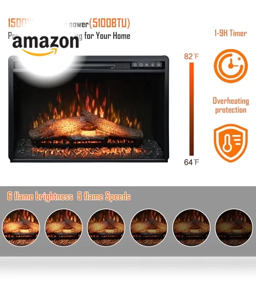 Electric Fireplace Insert — Electric Heating Solutions, Oxhark Flame