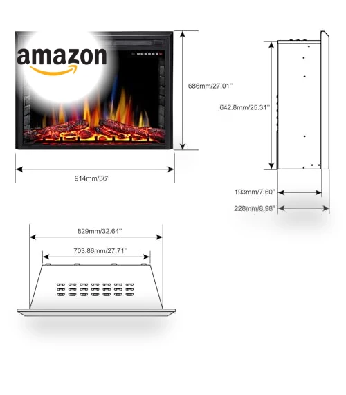 Electric Fireplace Insert — Timers, R.W.FLAME