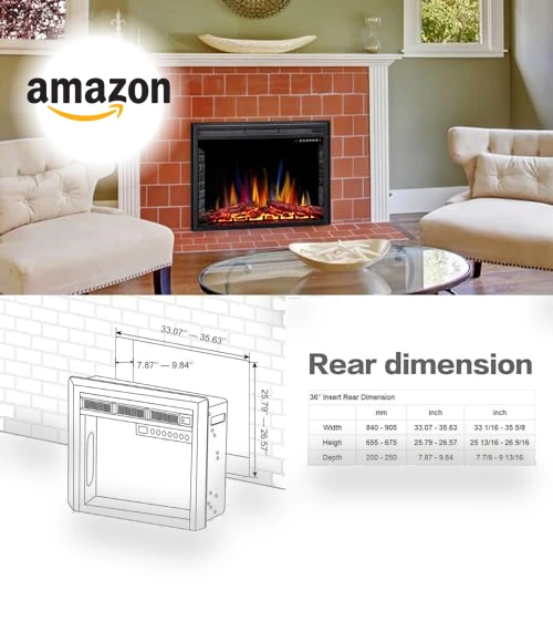 Electric Fireplace Insert — Timers, R.W.FLAME