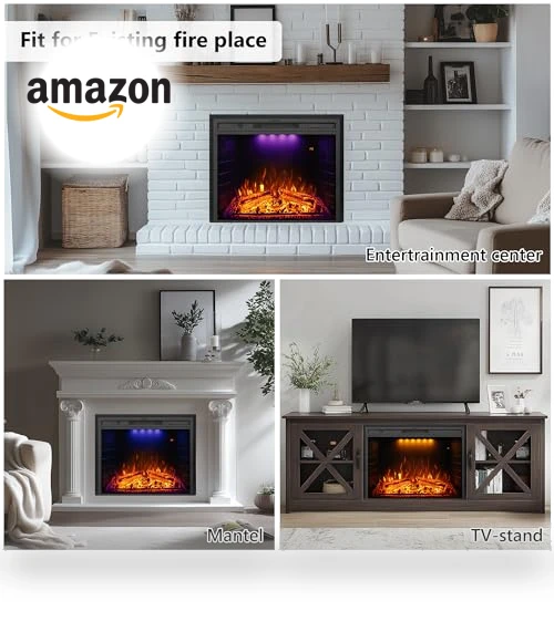Electric Fireplace with Remote Control — Electric Heating Solutions, Dreamflame